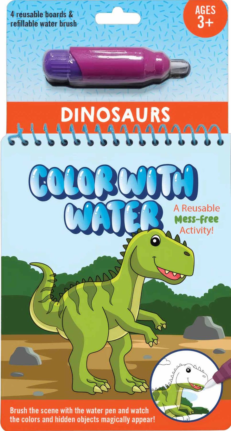 Peter Pauper Press - Colour With Water - Dinosaurs & Friends