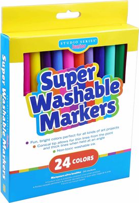 Peter Pauper Press - Studio Series - Super Washable Markers - Junior - 24pk