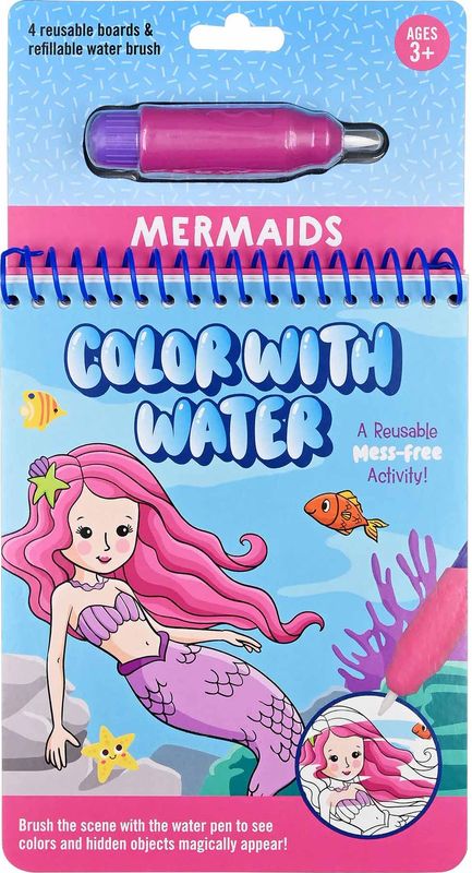 Peter Pauper Press - Colour With Water - Mermaids