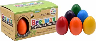 Peter Pauper Press - Studio Series - Beeswax Egg Shaped Crayons - Junior - 6pk