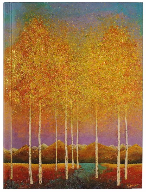 Peter Pauper Press - Lined Journals - 6-1/4'' x 8-1/4'' - Moonlit Aspen