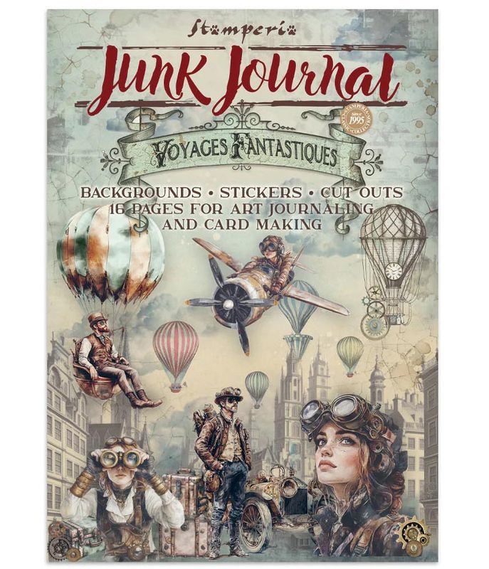 Stamperia - Voyages Fantastique - Junk Journal Stickers, Cut-Outs, Backgrounds