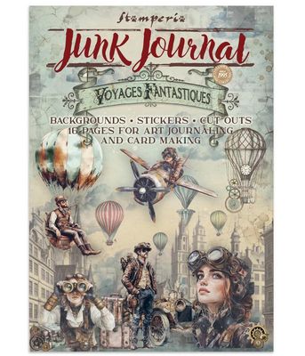 Stamperia - Voyages Fantastique - Junk Journal Stickers, Cut-Outs, Backgrounds