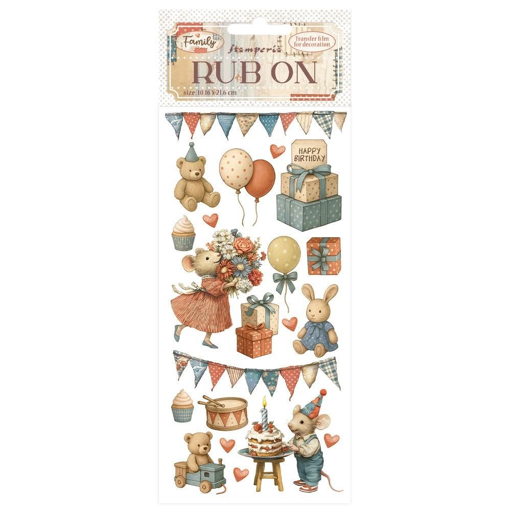 Stamperia - Family - Rub-on - Party