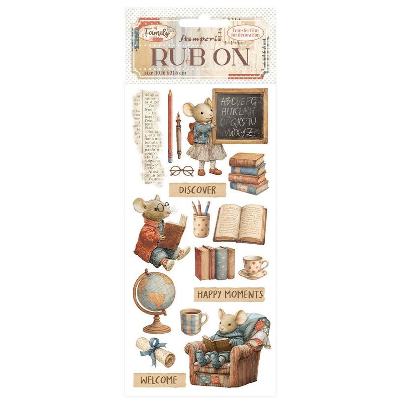 Stamperia - Family - Rub-on - Happy Moments