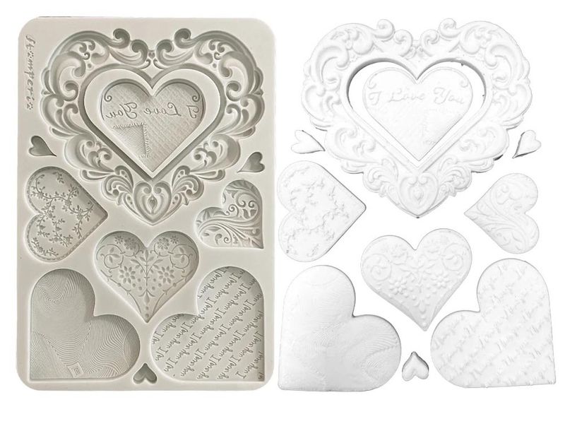 Stamperia - Family - A5 Silicone Mould - Hearts