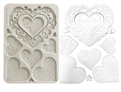 Stamperia - Family - A5 Silicone Mould - Hearts