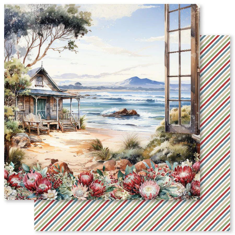 Paper Rose - 12"x12" Double-sided Paper - Christmas Holiday - E