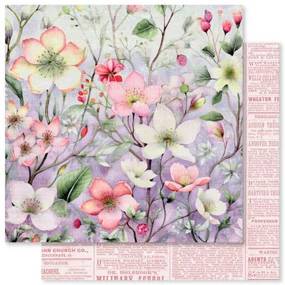 Paper Rose - 12"x12" Double-sided Paper - Botanical Memories - B