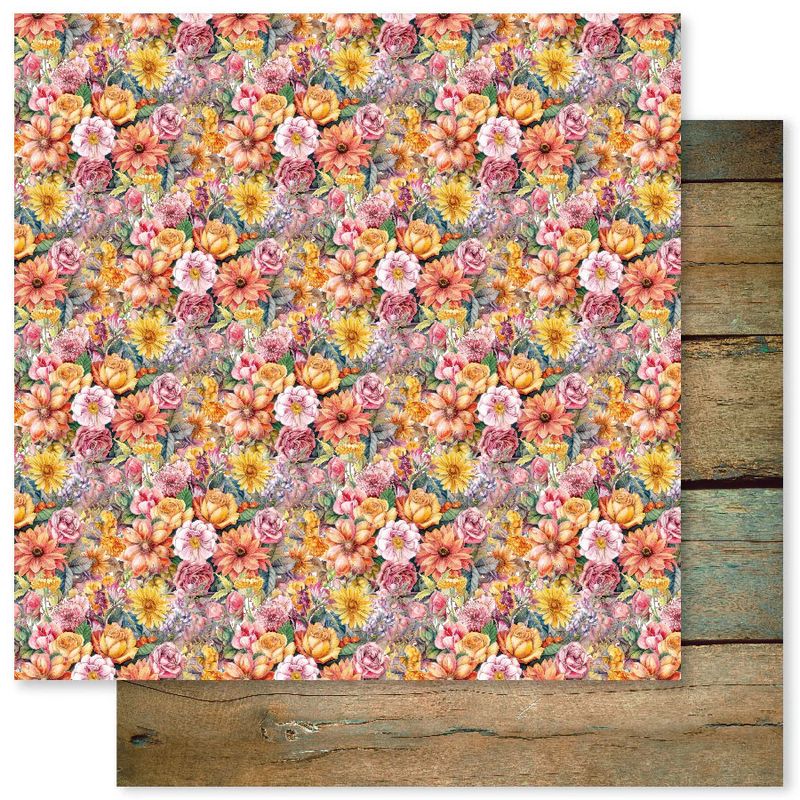 Paper Rose - 12"x12" Double-sided Paper - Cozy Fall - C