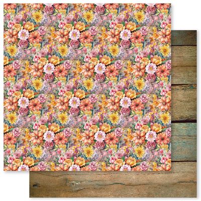 Paper Rose - 12"x12" Double-sided Paper - Cozy Fall - C