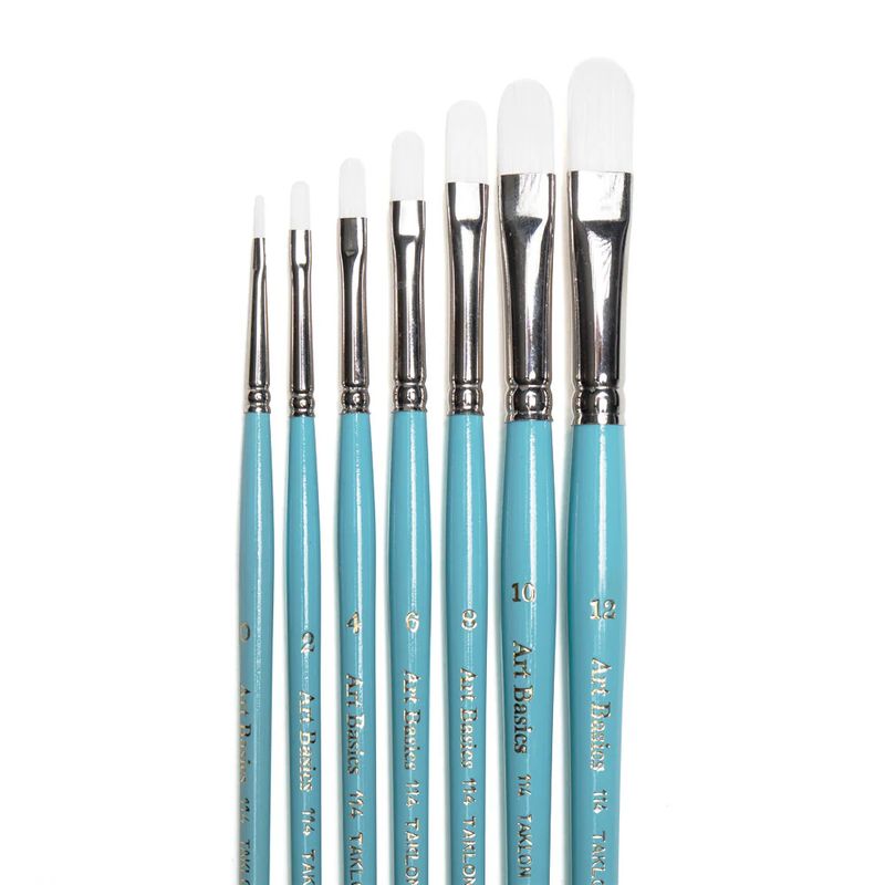 Art Basics - 114 Taklon Filbert - 8 Different Sizes