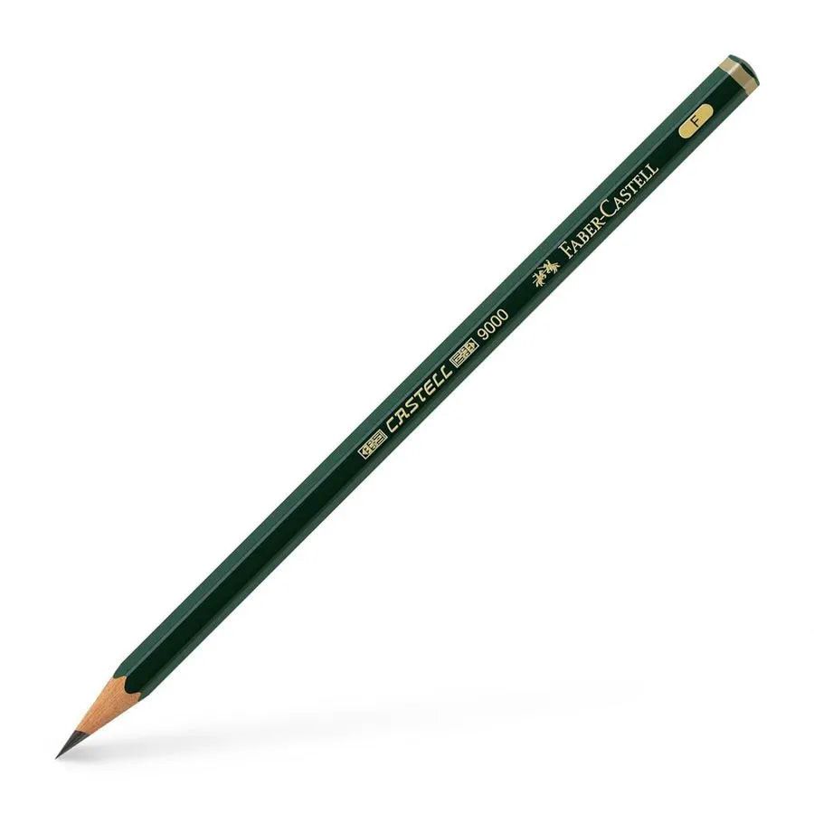 Faber-Castell - 9000 Graphite Drawing Pencils, FC9000: FC9000F