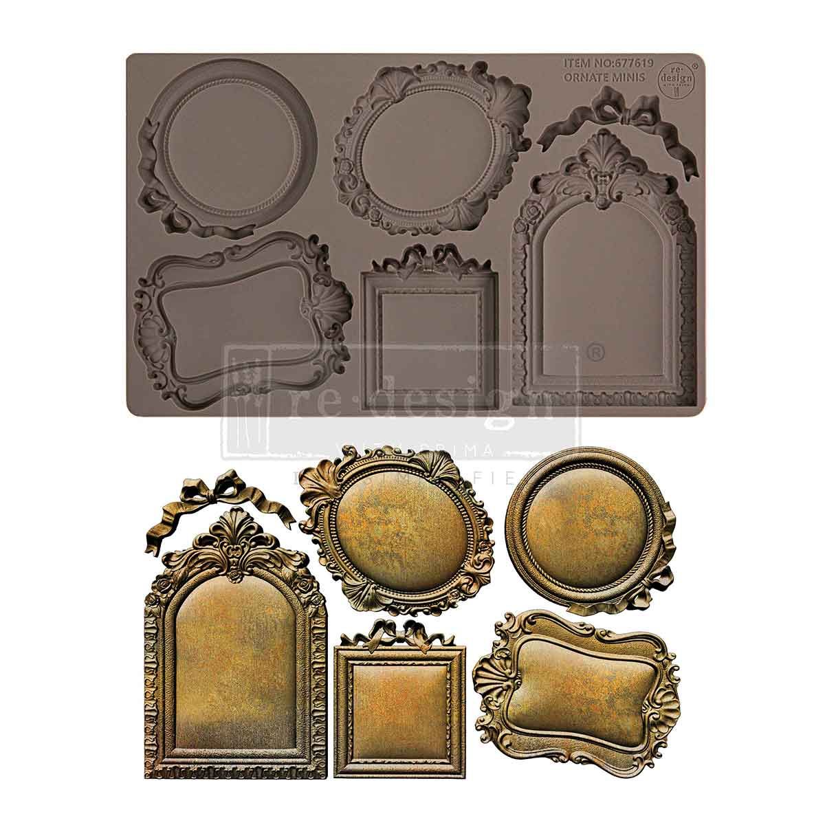 Prima Marketing - 5"x8" Silicone Moulds - Ornate Minis