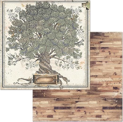 Bo Bunny - Once upon a Lifetime - 12"x12" Double-sided Paper - Family Tree