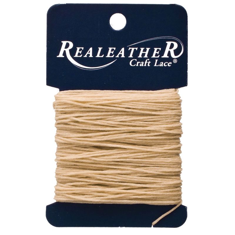 Realeather Crafts - Waxed Thread - 25 yards - Tan