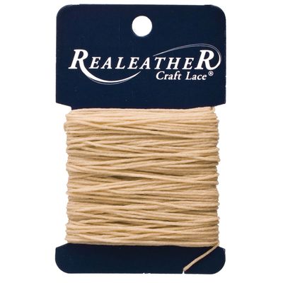 Realeather Crafts - Waxed Thread - 25 yards - Tan