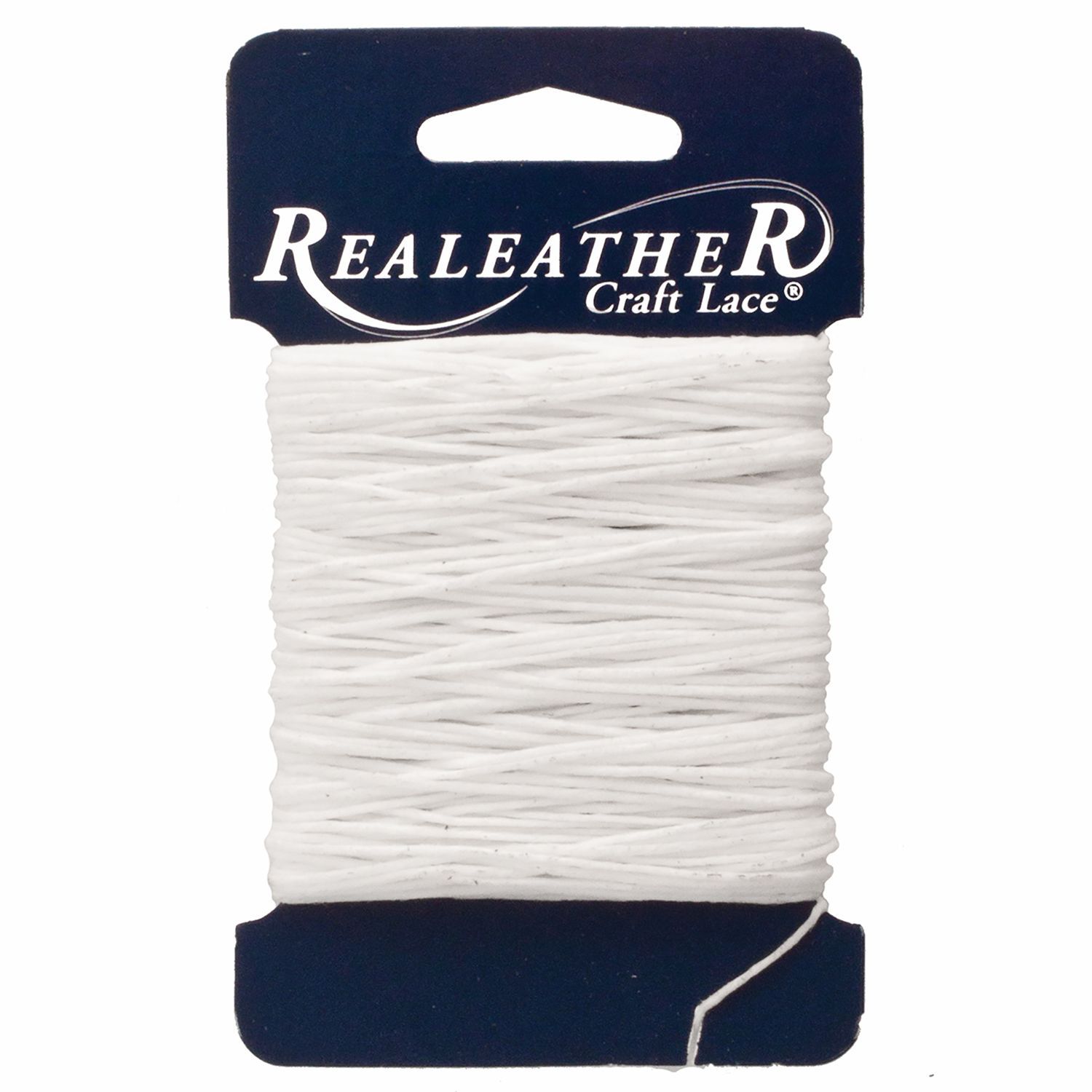 Realeather Crafts - Waxed Thread - 25 yards - White