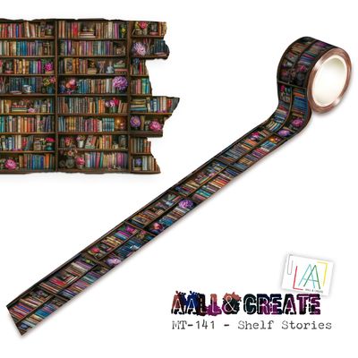 AALL & Create - Washi Tape - Shelf Stories - 25mm x 10m