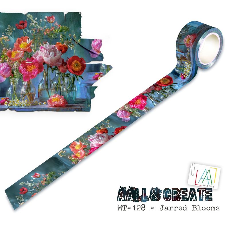 AALL &amp; Create - Washi Tape - Jarred Blooms - 25mm x 10m