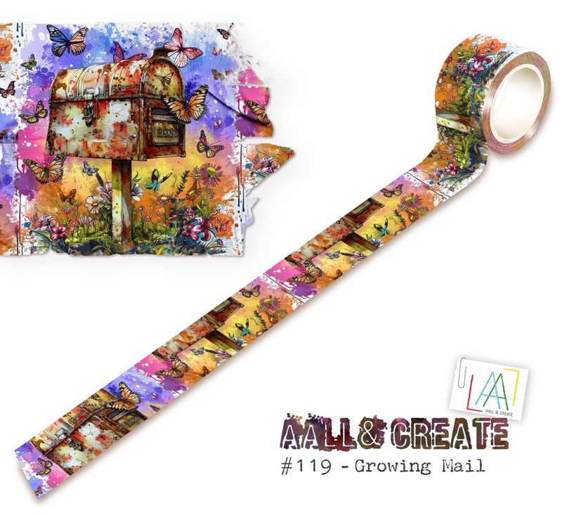 AALL &amp; Create - Washi Tape - Growing Mail - 25mm x 10m