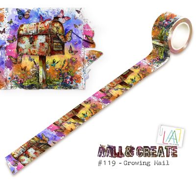 AALL &amp; Create - Washi Tape - Growing Mail - 25mm x 10m