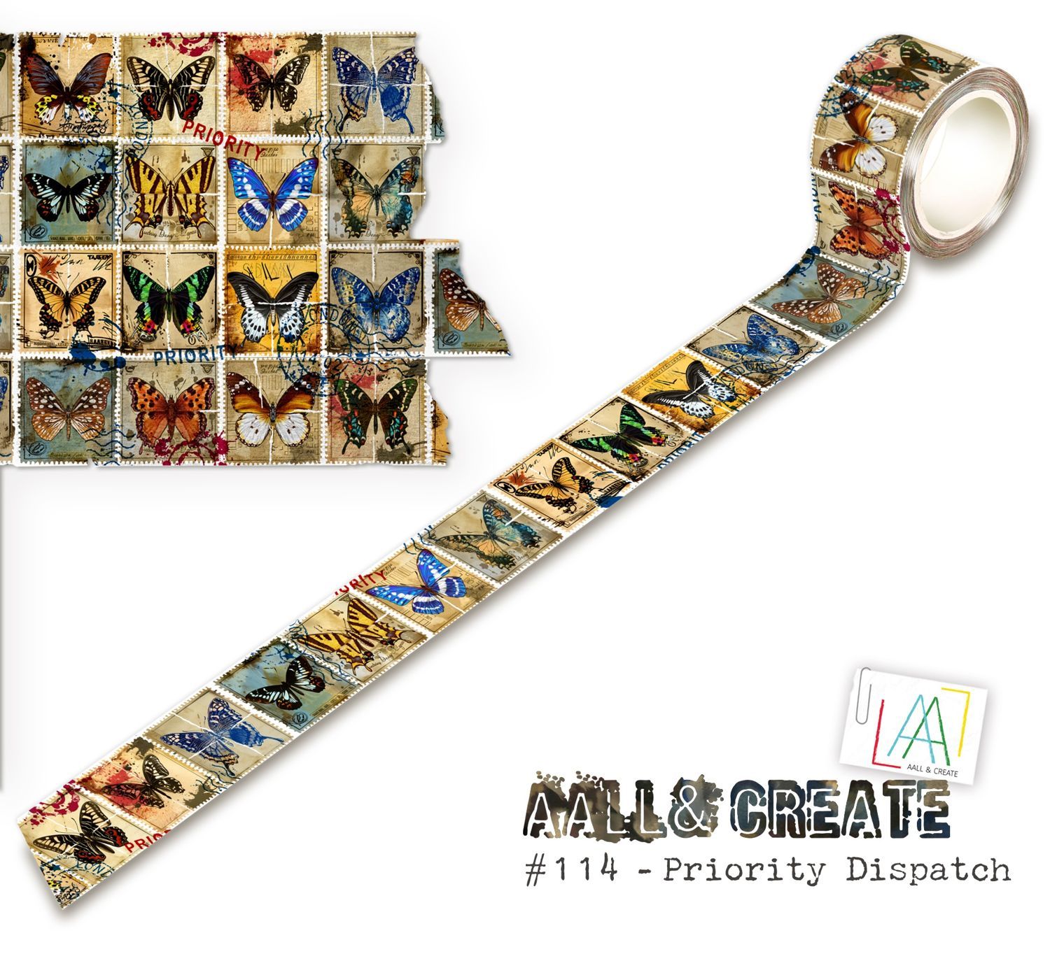 AALL & Create - Washi Tape - Priority Dispatch - 25mm x 10m