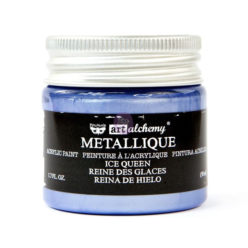 Prima Marketing - Finnabair - Art Alchemy - Metallique Acrylic Paint - Ice Queen