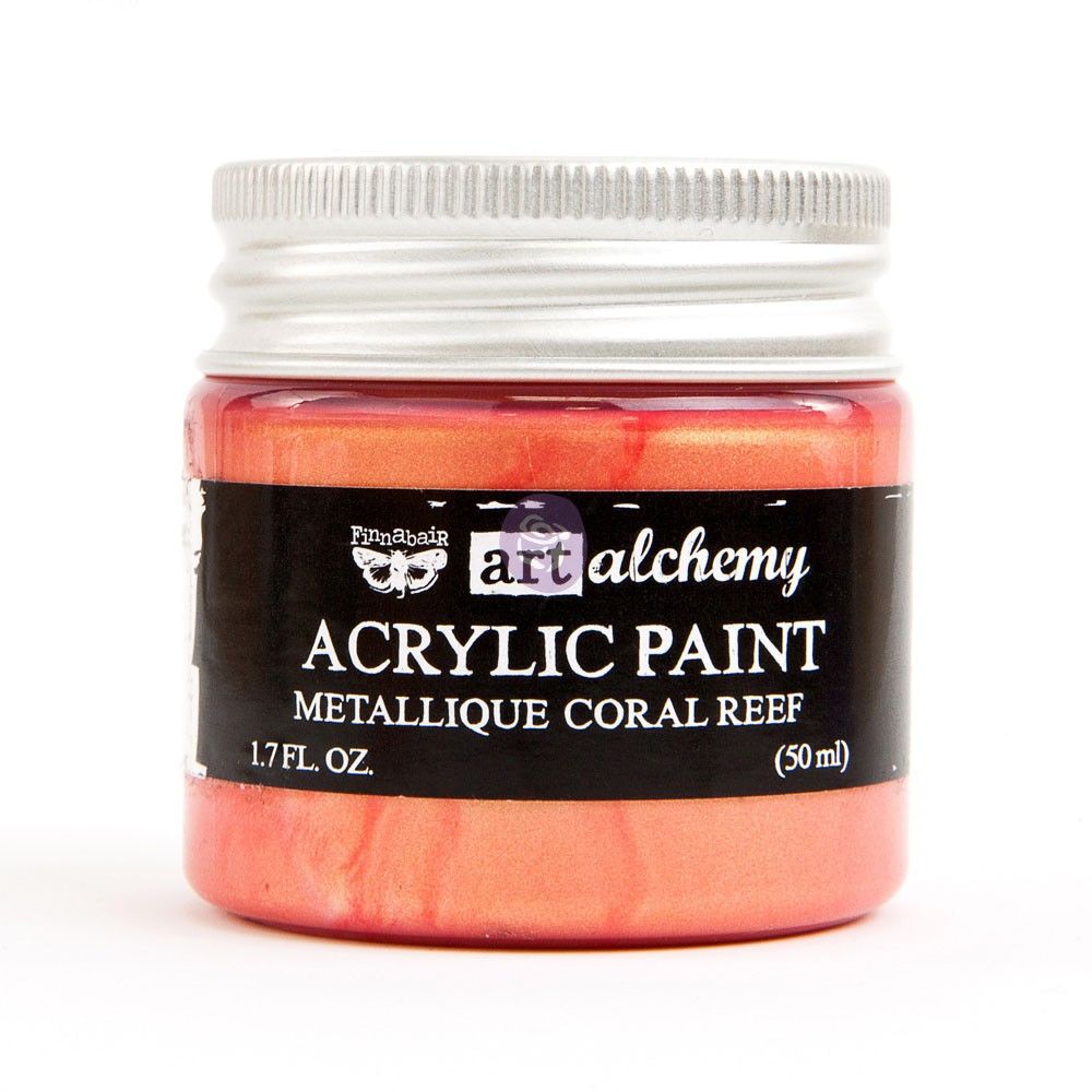 Prima Marketing - Art Alchemy - Metallique Acrylic Paint - Coral Reef