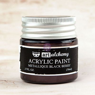 Prima Marketing - Art Alchemy - Metallique Acrylic Paint - Blackberry