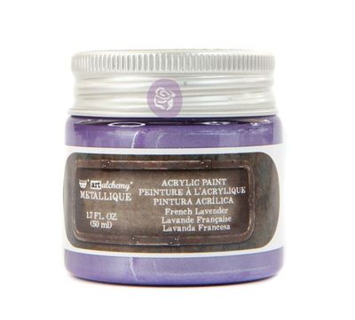 Prima Marketing - Art Alchemy - Metallique Acrylic Paint - French Lavender