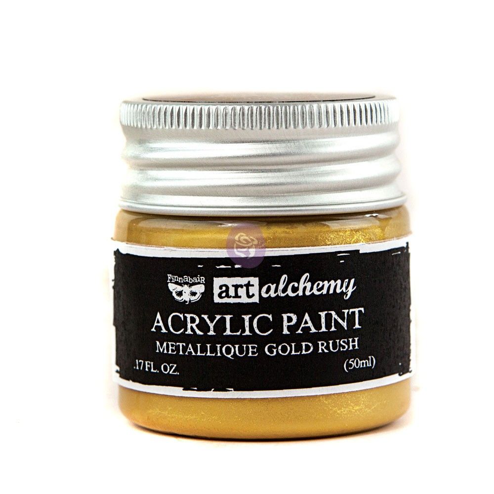 Prima Marketing - Art Alchemy - Metallique Acrylic Paint - Gold Rush