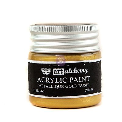 Prima Marketing - Art Alchemy - Metallique Acrylic Paint - Gold Rush