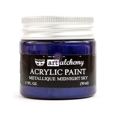 Prima Marketing - Art Alchemy - Metallique Acrylic Paint - Midnight Sky