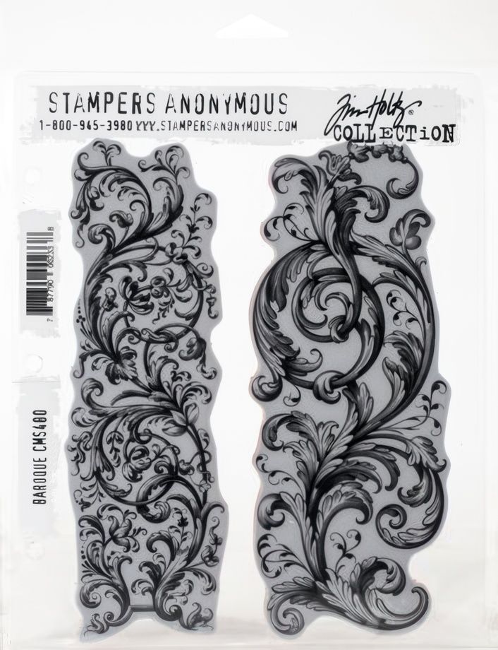 Stampers Anonymous - Tim Holtz - Cling Mount Stamp - Baroque