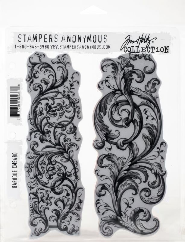 Stampers Anonymous - Tim Holtz - Cling Mount Stamp - Baroque