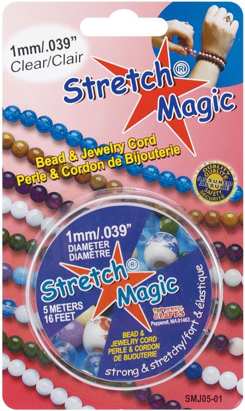 Pepperell - Stretch Magic Bead &amp; Jewelry Cord - 1mm - Clear