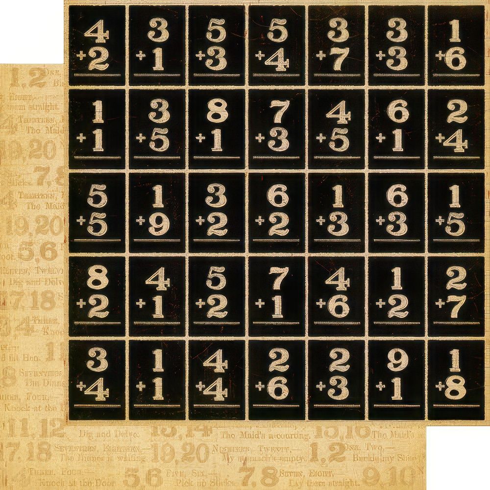 Graphic 45 - ABC Primer - 12"x12" Double-Sided Paper - 1,2, Buckle my Shoes