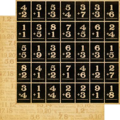 Graphic 45 - ABC Primer - 12"x12" Double-sided Paper - 1,2, Buckle my Shoes