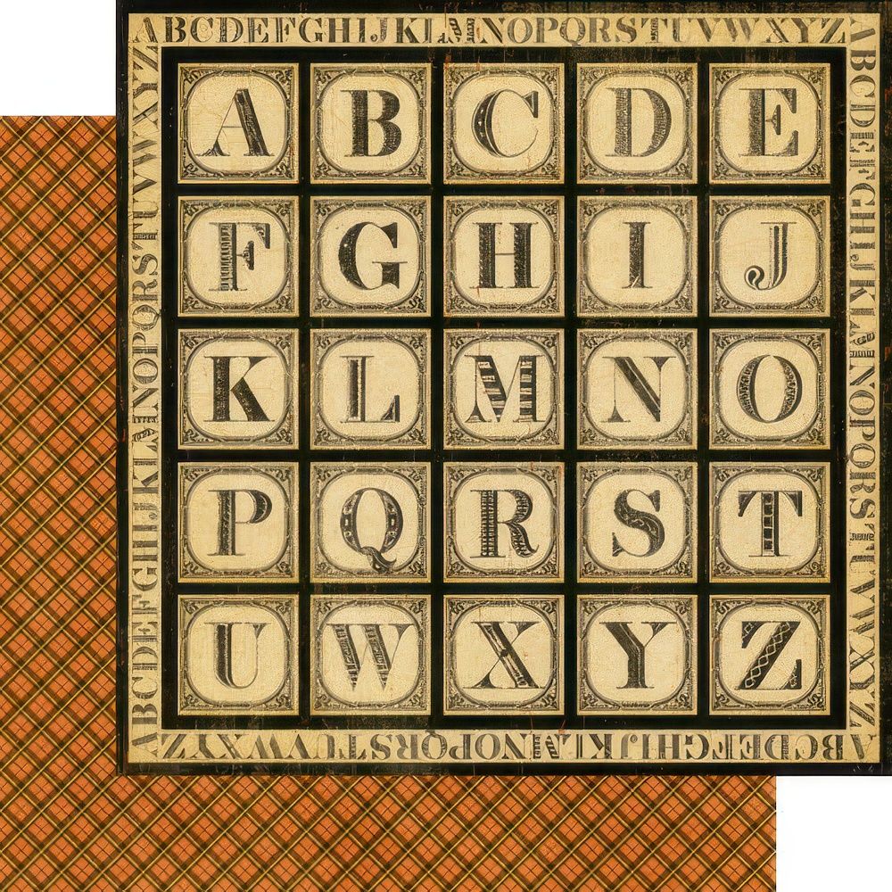 Graphic 45 - ABC Primer - 12"x12" Double-sided Paper - Building Blocks