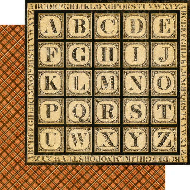 Graphic 45 - ABC Primer - 12"x12" Double-sided Paper - Building Blocks