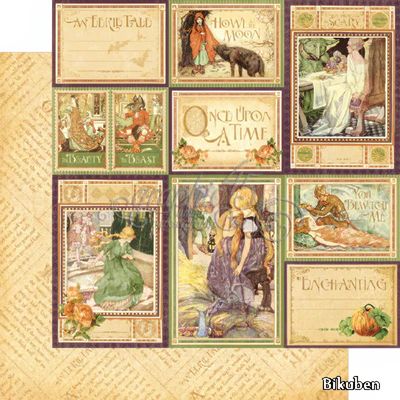 Graphic 45 - An Eerie Tale - 12"x12" Double-sided Paper - You Bewitch Me