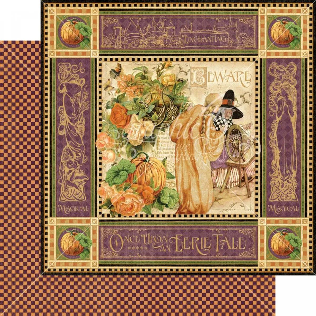 Graphic 45 - An Eerie Tale - 12"x12" Double-sided Paper - Unsolved Mystery