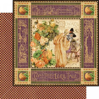 Graphic 45 - An Eerie Tale - 12"x12" Double-sided Paper - Unsolved Mystery