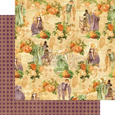 Graphic 45 - An Eerie Tale - 12"x12" Double-sided Paper - Captivating Characters