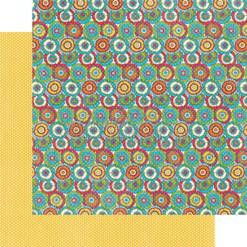 Graphic 45 - Bohemian Bazaar - 12"x12" Double-sided Paper - Kaleidescope