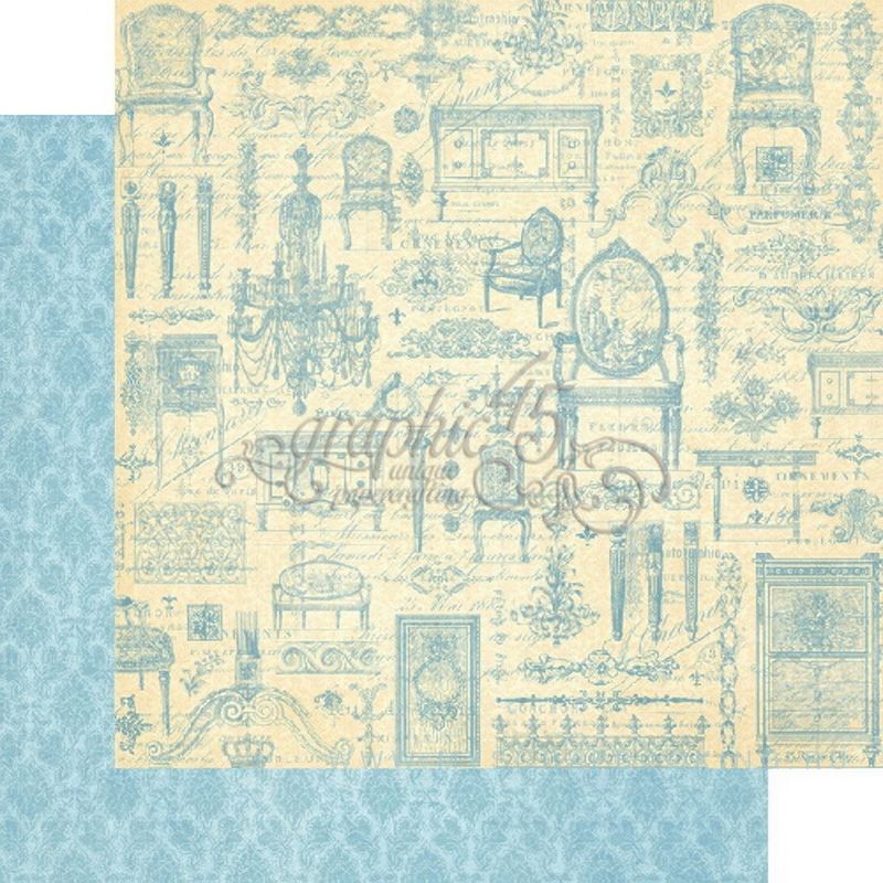 Graphic 45 - Gilded Lily - 12"x12" D/S Paper - Versailles