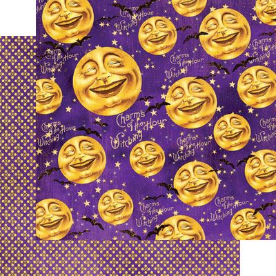 Graphic 45 - Happy Haunting - 12"x12" Do/S Paper - Man in the Moon