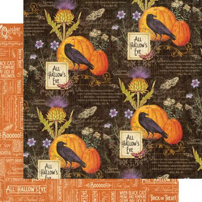 Graphic 45 - Time to Flourish - 12"x12" D/S Paper - October