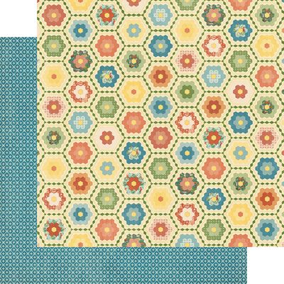 Graphic 45 - Home Sweet Home - 12"x12" D/S Paper - Granny's Quilt